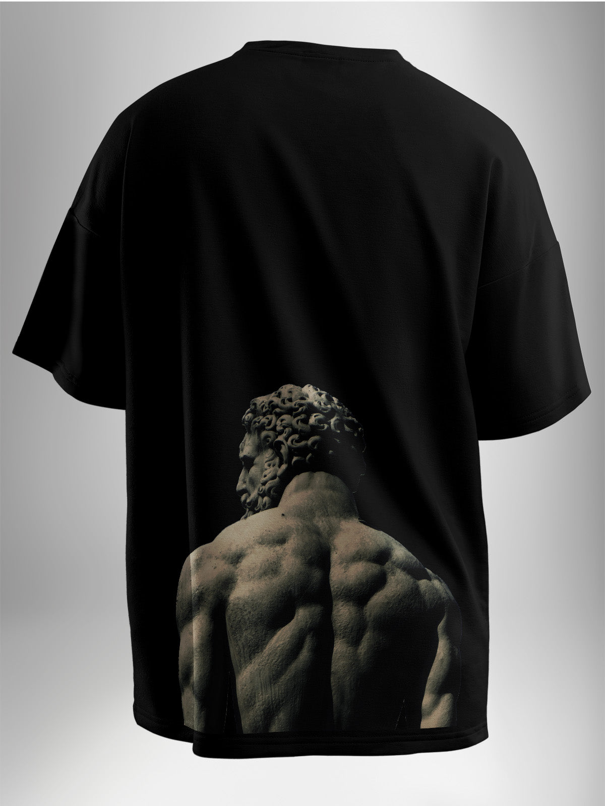 Conqueror Black Oversized Tshirt - Urban Forever