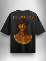 Fearless Black Oversized Tshirt (Unisex) - Urban Forever
