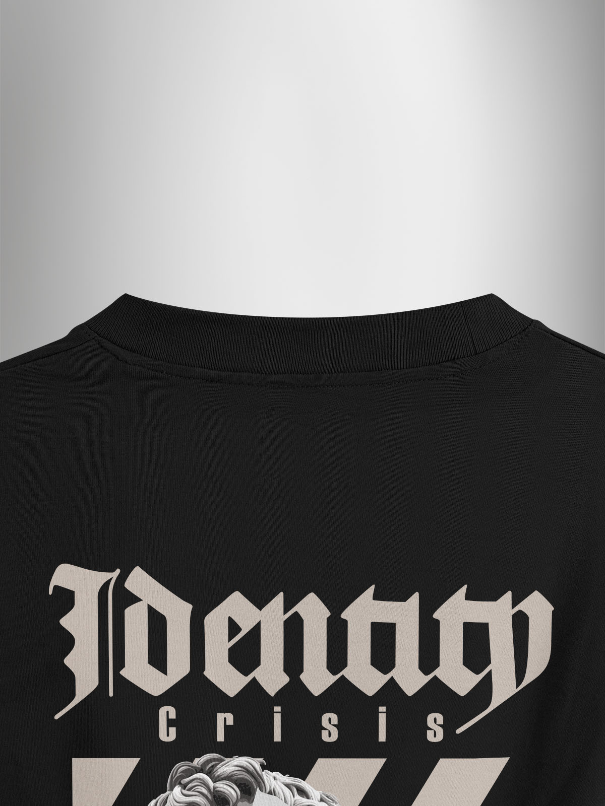 Identity Black Oversized Tshirt - Urban Forever