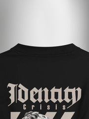 Identity Black Oversized Tshirt - Urban Forever