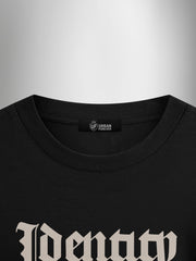Identity Black Oversized Tshirt - Urban Forever