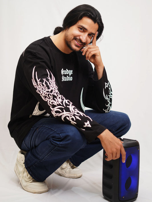 Urban Crest - Puff Print Full Oversized T-shirt