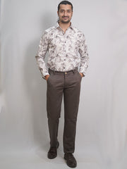 Silverish Golden Grey Trouser
