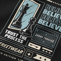 Believe Black Oversized Tshirt - Urban Forever