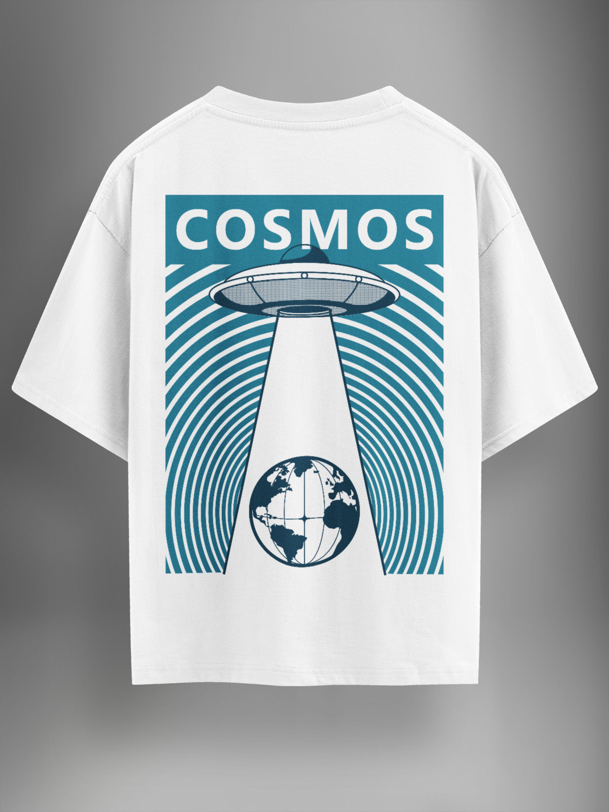 Cosmos Calling White Oversized Tshirt - Urban Forever