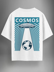 Cosmos Calling White Oversized Tshirt - Urban Forever