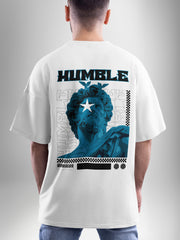 Statue Vibe Whte Oversized Tshirt - Urban Forever