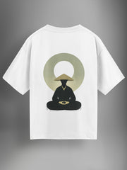 Inner Focus White Oversized Tshirt - Urban Forever