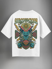 Subconscious White Oversized Tshirt - Urban Forever