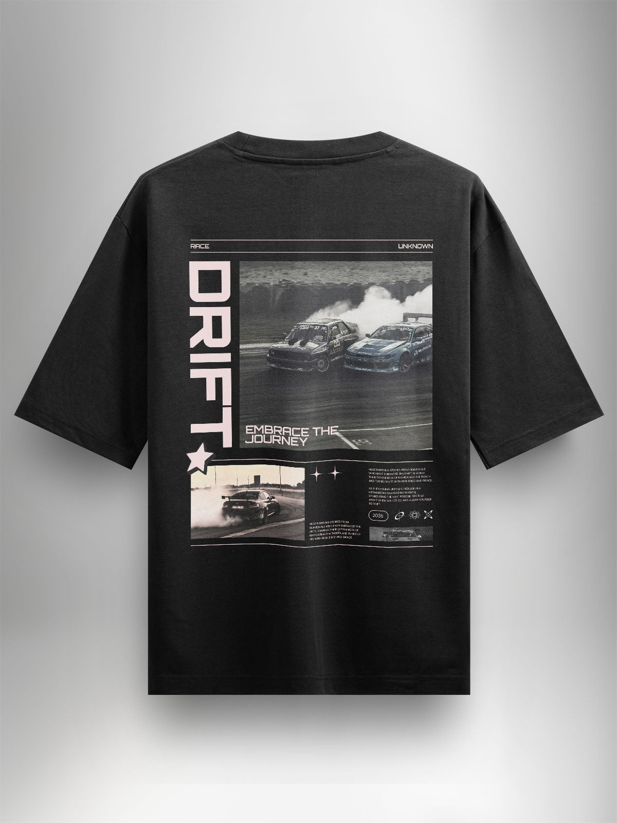 Drift Black Oversized Tshirt - Urban Forever