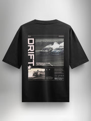 Drift Black Oversized Tshirt - Urban Forever