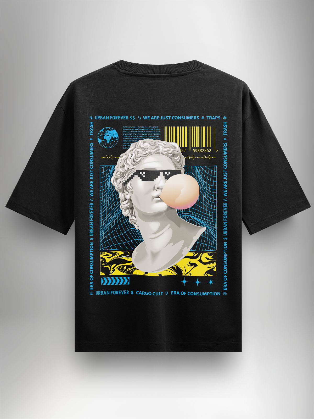 Urban Myth Black Oversized Tshirt - Urban Forever
