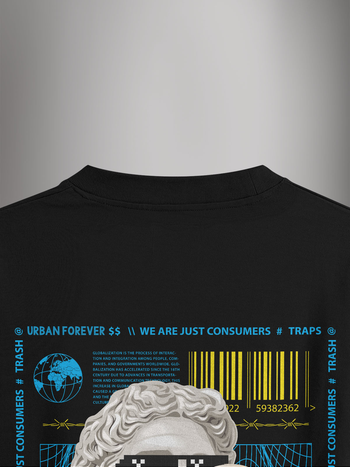 Urban Myth Black Oversized Tshirt - Urban Forever