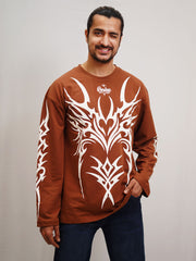 Apex Tribal - Puff Print Full Oversized T-shirt