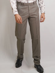 Elite Tailored Formal Trouser Pant (Mid Tone Grey)