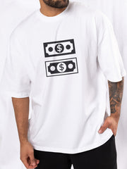 Paisa Double White Oversized Tshirt - Urban Forever