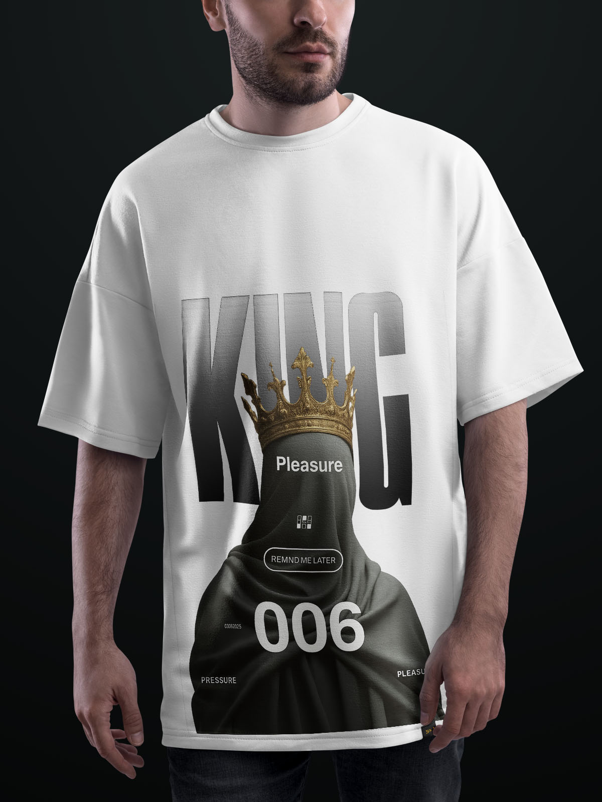 King Black Oversized Tshirt
