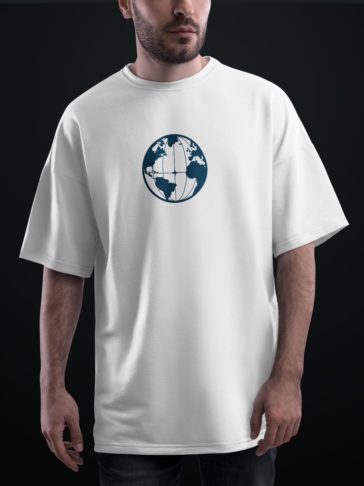 Cosmos Calling White Oversized Tshirt - Urban Forever