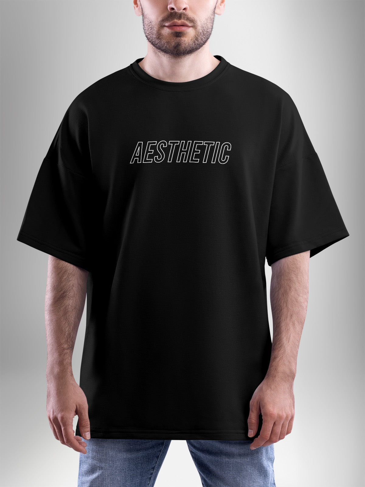 Neo Aesthetic Black Oversized Tshirt - Urban Forever