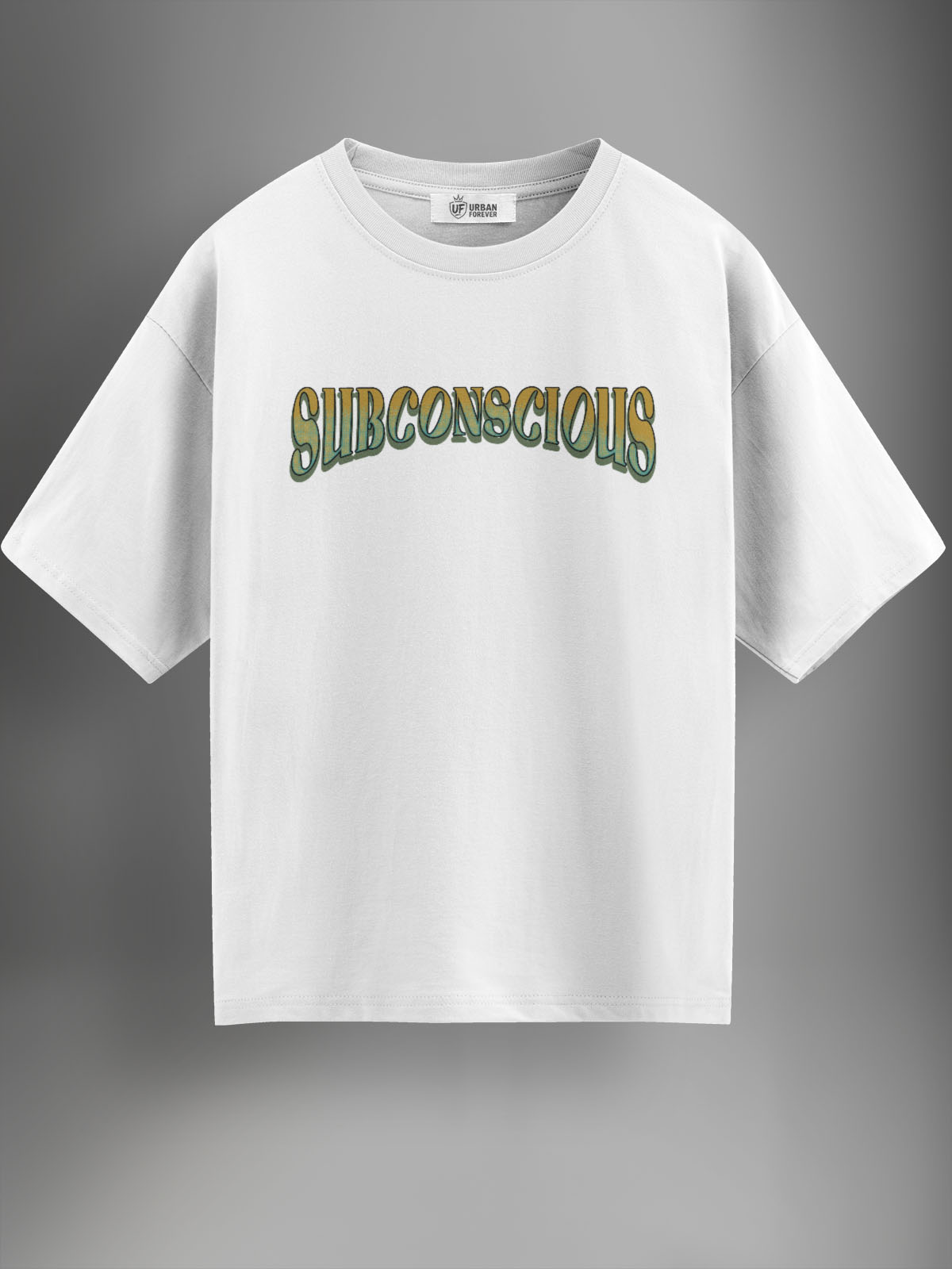 Subconscious White Oversized Tshirt - Urban Forever