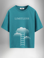 Limitless Teal Oversized Tshirt - Urban Forever