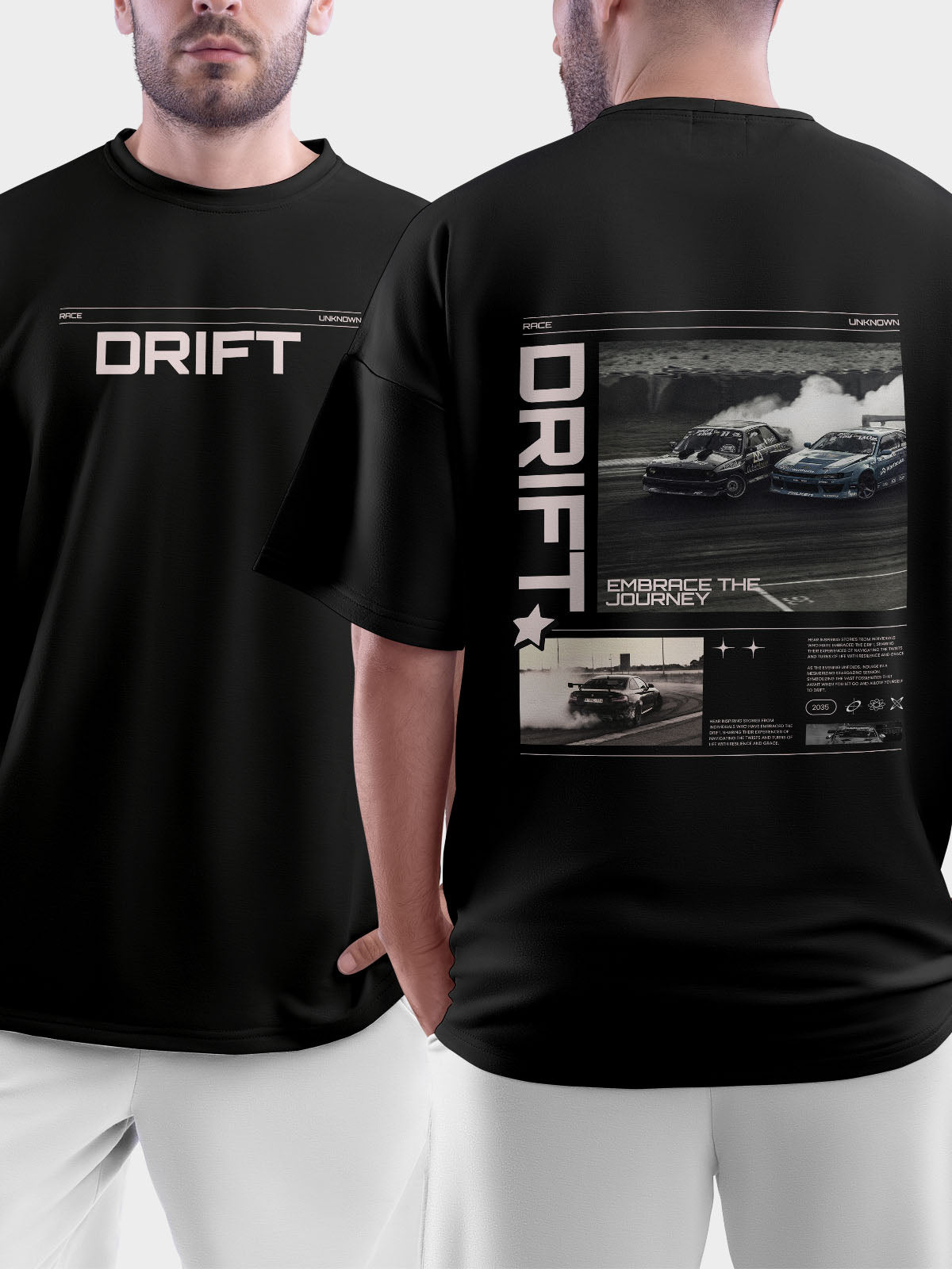 Drift Black Oversized Tshirt - Urban Forever