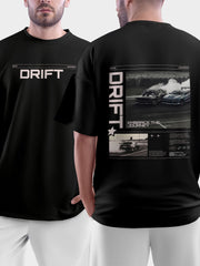 Drift Black Oversized Tshirt - Urban Forever