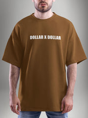 Dollar X Dollar Brown Oversized Tshirt - Urban Forever