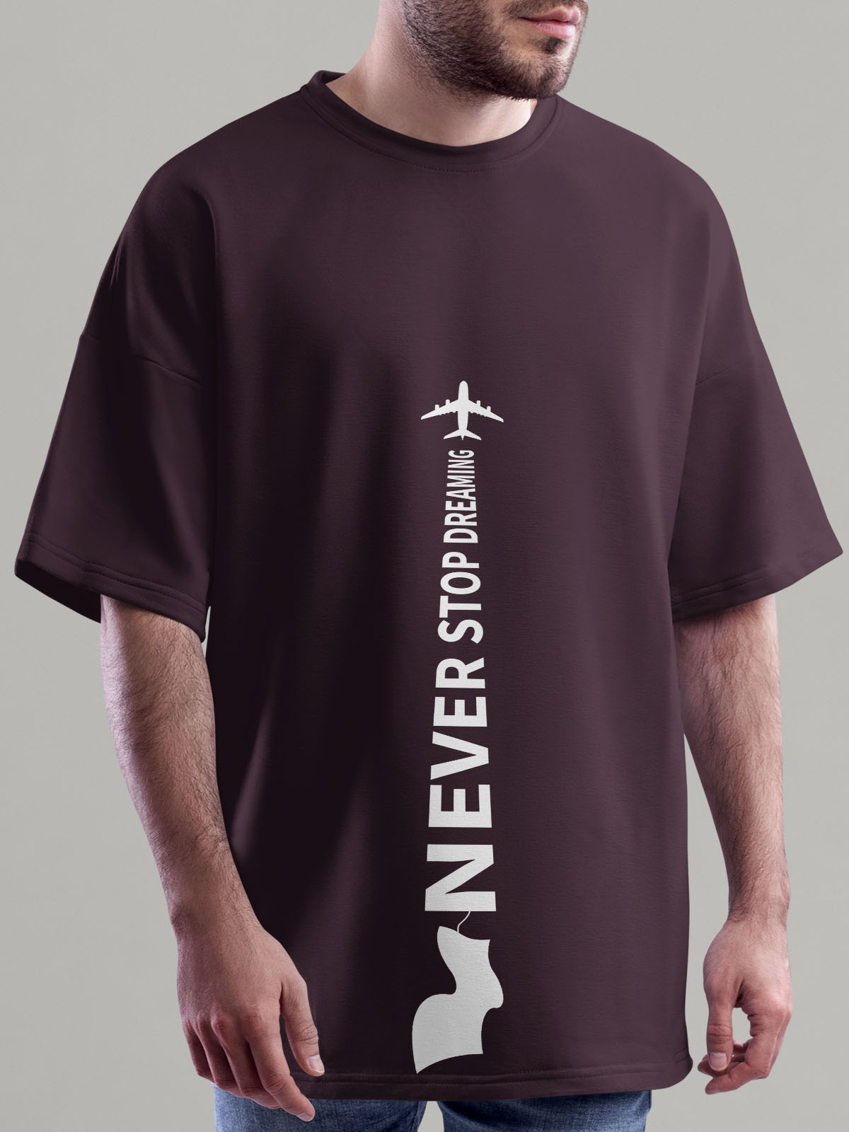 Never Stop Dreaming Oversized Tshirt - Urban Forever