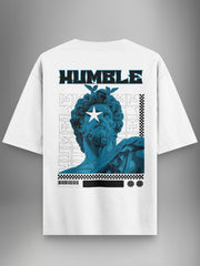 Statue Vibe Whte Oversized Tshirt - Urban Forever