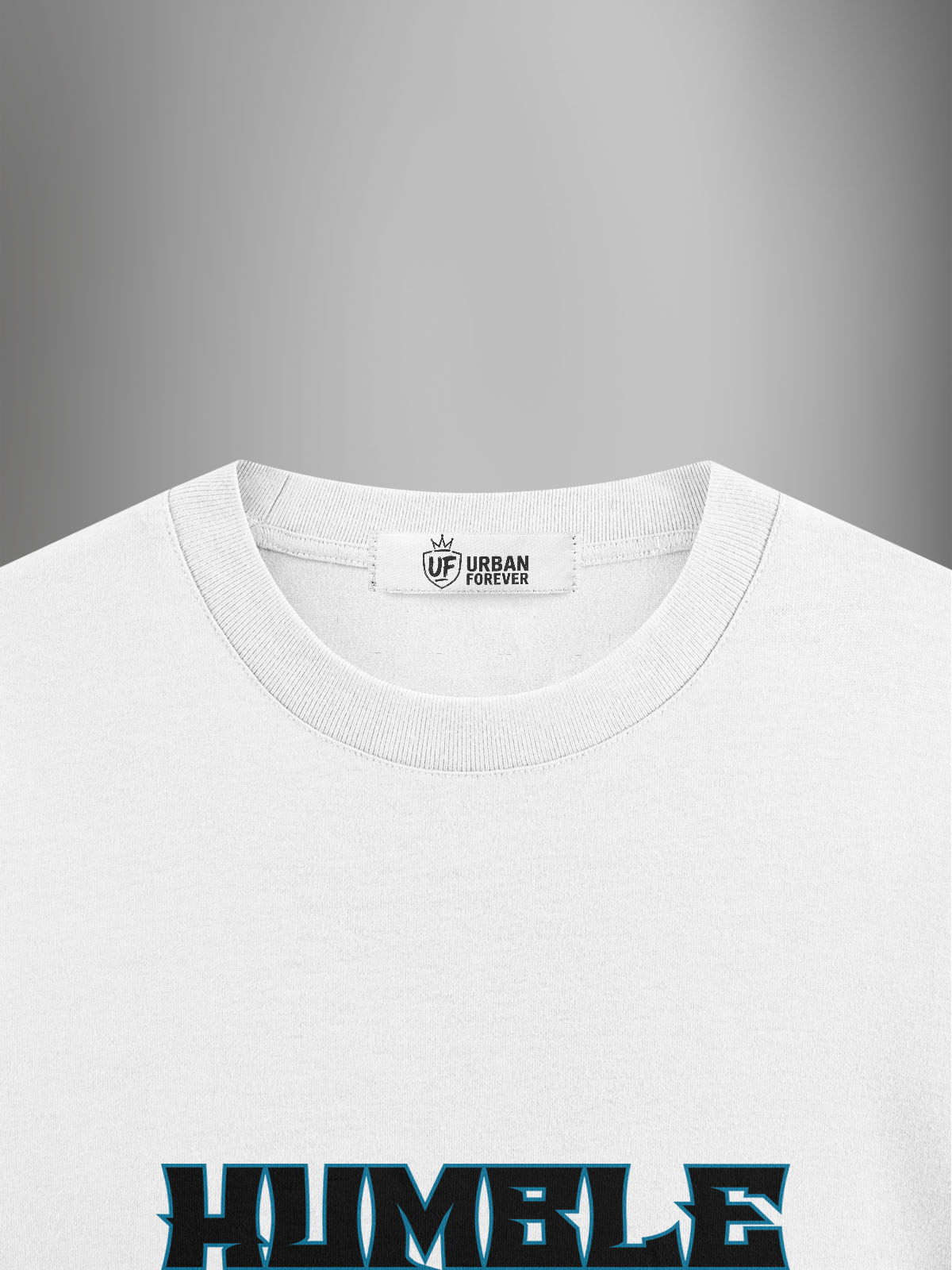 Statue Vibe Whte Oversized Tshirt - Urban Forever