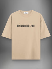 Classic Mustang Beige Oversized Tshirt - Urban Forever