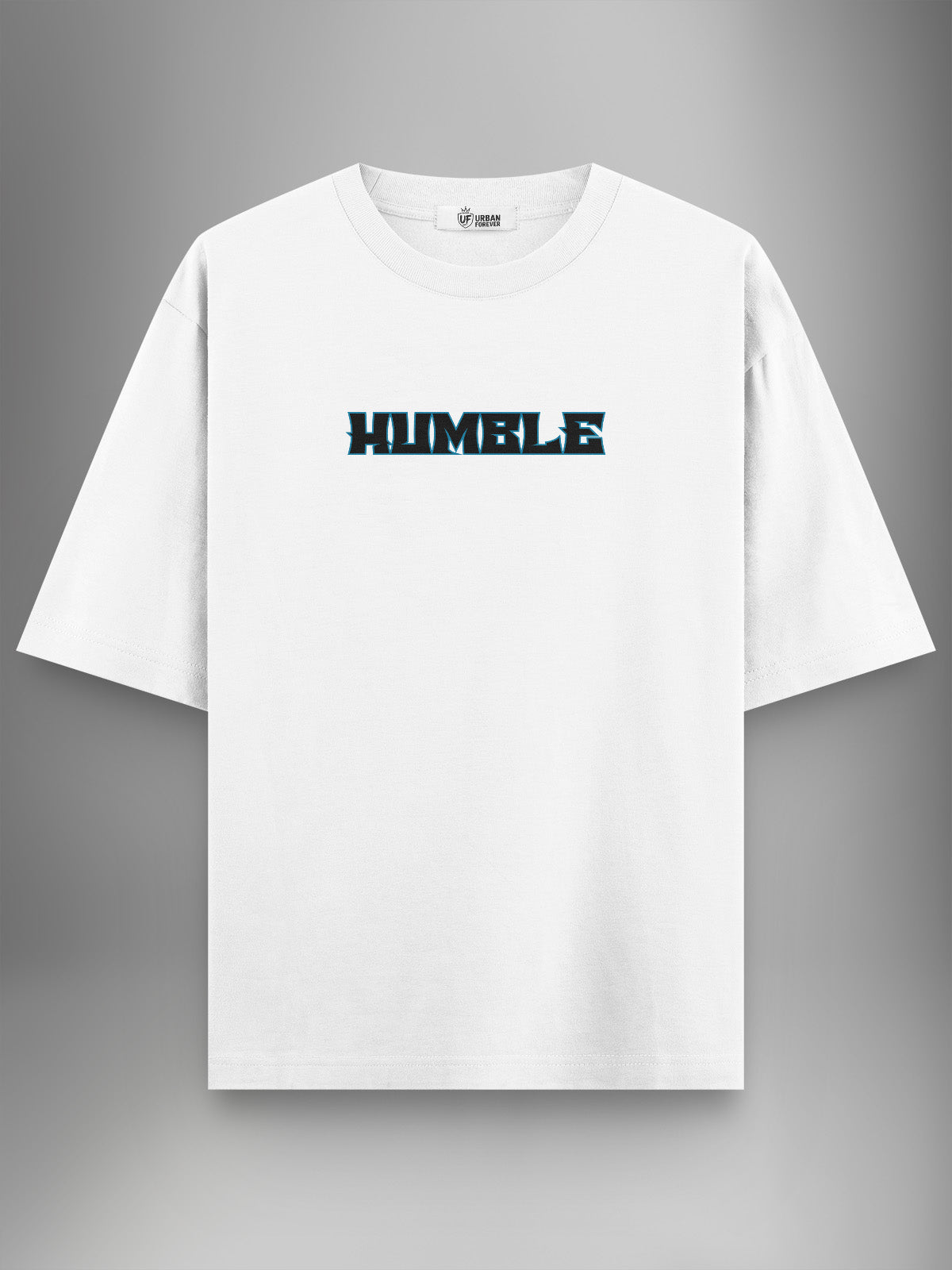 Statue Vibe Whte Oversized Tshirt - Urban Forever