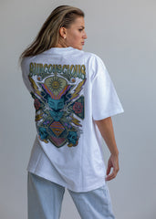 Subconscious White Oversized Tshirt
